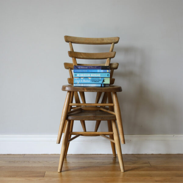 ercol yellow dot chair