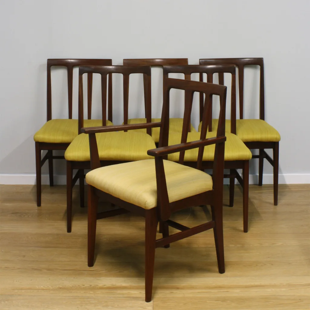 Set of Six Mid-century Volnay Dining Chairs by John Herbert for A Younger